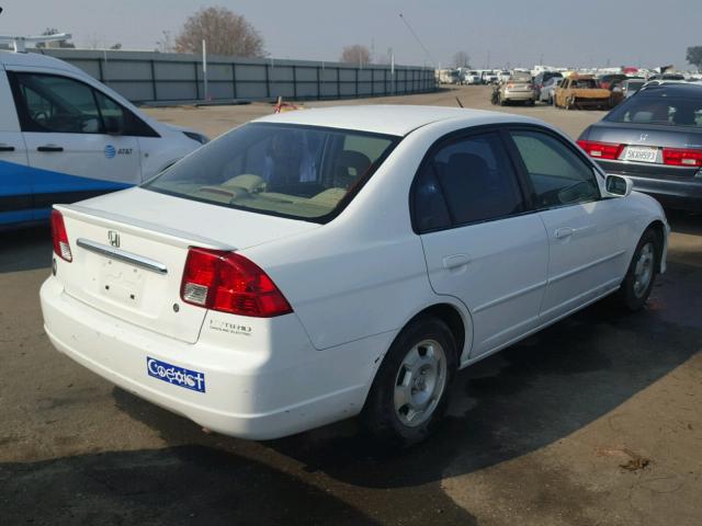 JHMES96653S000132 - 2003 HONDA CIVIC HYBR WHITE photo 4