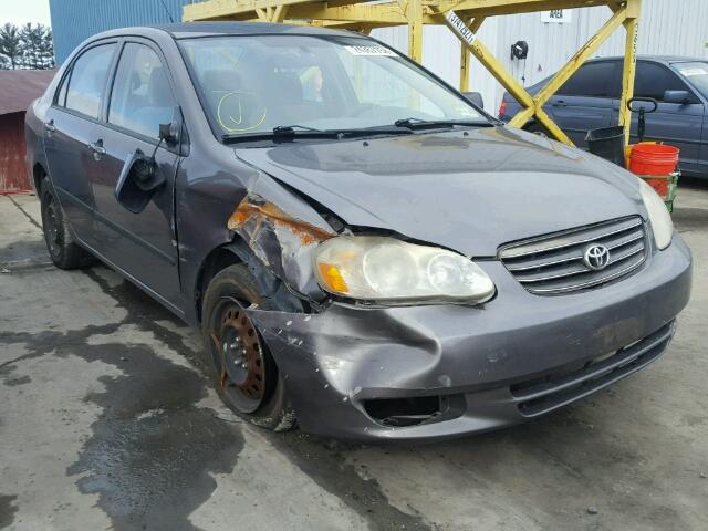 2T1BR32E24C301857 - 2004 TOYOTA COROLLA CE GRAY photo 1