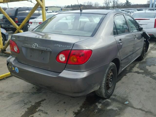 2T1BR32E24C301857 - 2004 TOYOTA COROLLA CE GRAY photo 4