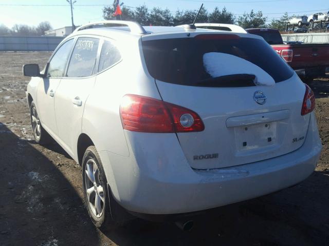 JN8AS58V18W126084 - 2008 NISSAN ROGUE S WHITE photo 3