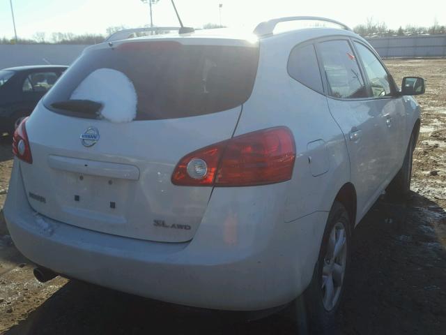 JN8AS58V18W126084 - 2008 NISSAN ROGUE S WHITE photo 4