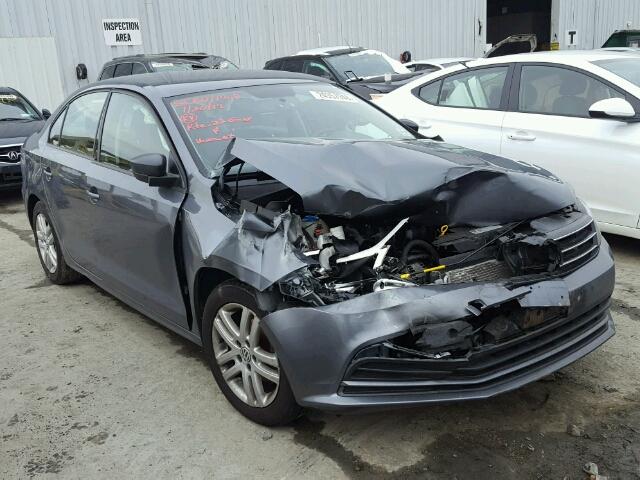 3VW2K7AJXFM242199 - 2015 VOLKSWAGEN JETTA BASE GRAY photo 1