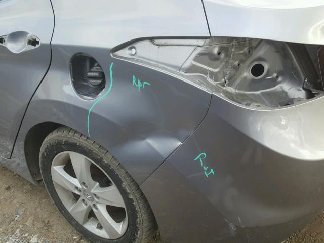 KMHDH4AE9BU090039 - 2011 HYUNDAI ELANTRA GL GRAY photo 9