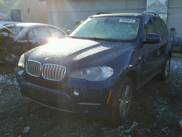 5UXZW0C59CL663761 - 2012 BMW X5 XDRIVE3 BLUE photo 2