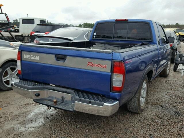 1N6DD26S3WC386430 - 1998 NISSAN FRONTIER K BLUE photo 4