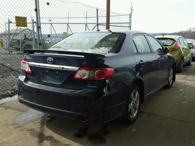 2T1BU4EEXBC708855 - 2011 TOYOTA COROLLA BA BLUE photo 4