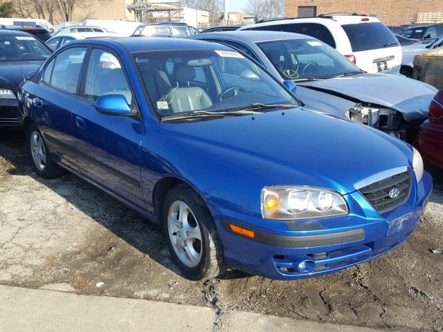 KMHDN46D94U778263 - 2004 HYUNDAI ELANTRA GL BLUE photo 1