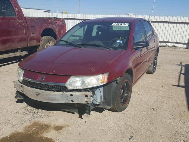 1G8AF52F54Z229688 - 2004 SATURN ION LEVEL MAROON photo 2