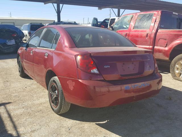 1G8AF52F54Z229688 - 2004 SATURN ION LEVEL MAROON photo 3
