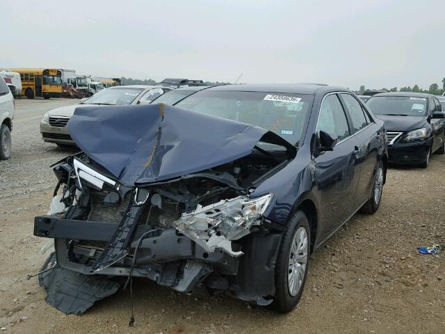 4T4BF1FK2ER383902 - 2014 TOYOTA CAMRY L BLUE photo 2