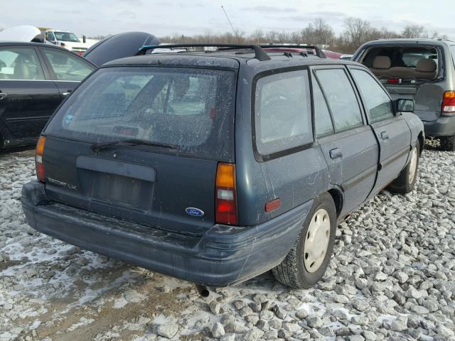 1FASP15J9SW259703 - 1995 FORD ESCORT LX GREEN photo 4