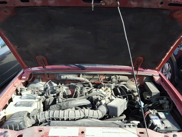 1FTYR14V0XTA54332 - 1999 FORD RANGER SUP RED photo 7