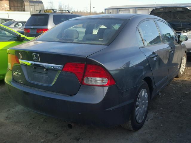 2HGFA16389H533593 - 2009 HONDA CIVIC VP GRAY photo 4