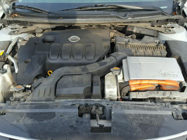 1N4CL2APXAC151848 - 2010 NISSAN ALTIMA HYB SILVER photo 7