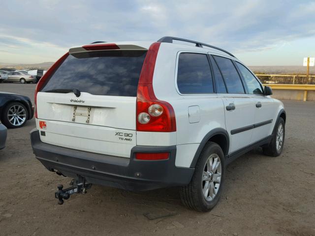 YV1CZ91H641067501 - 2004 VOLVO XC90 T6 WHITE photo 4