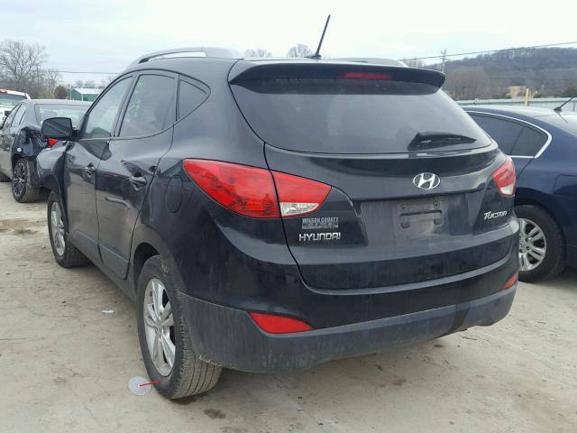 KM8JU3AC0DU547458 - 2013 HYUNDAI TUCSON GLS BLACK photo 3