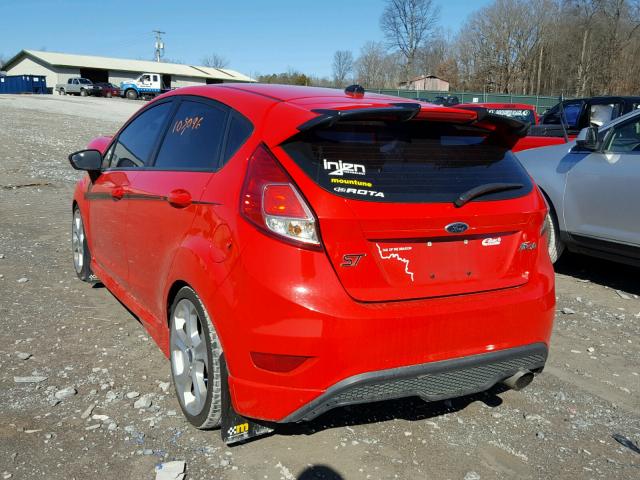 3FADP4GX4EM131076 - 2014 FORD FIESTA ST RED photo 3