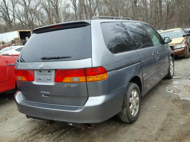 2HKRL18662H536194 - 2002 HONDA ODYSSEY EX GRAY photo 4