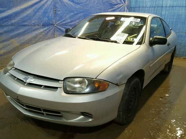 1G1JC12F337310635 - 2003 CHEVROLET CAVALIER SILVER photo 2