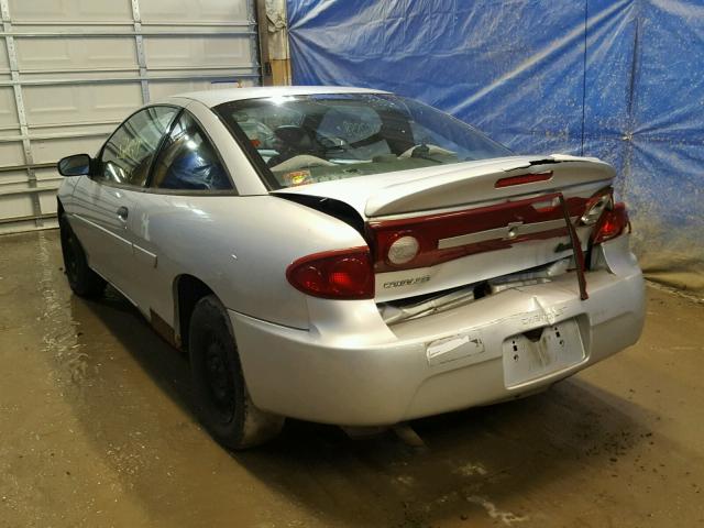 1G1JC12F337310635 - 2003 CHEVROLET CAVALIER SILVER photo 3