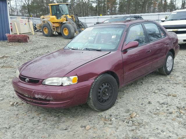 1NXBR12E4WZ045629 - 1998 TOYOTA COROLLA VE BURGUNDY photo 2