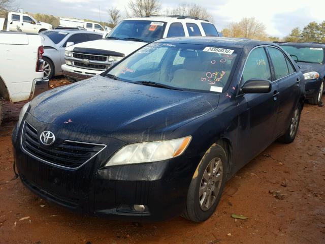 4T1BE46K27U572616 - 2007 TOYOTA CAMRY BLACK photo 2