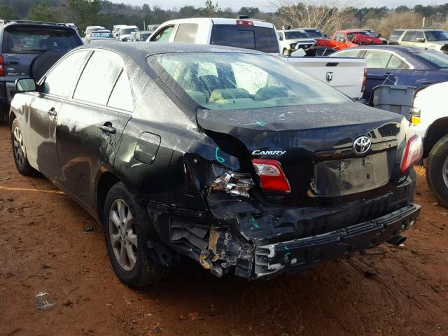 4T1BE46K27U572616 - 2007 TOYOTA CAMRY BLACK photo 3