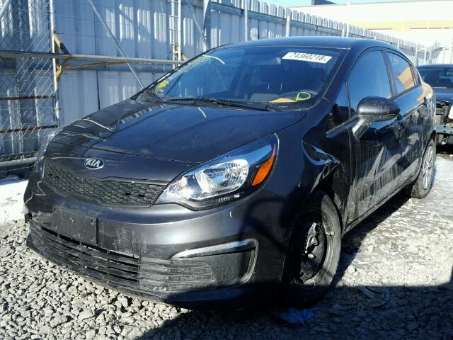 KNADM4A3XH6111957 - 2017 KIA RIO LX GRAY photo 2