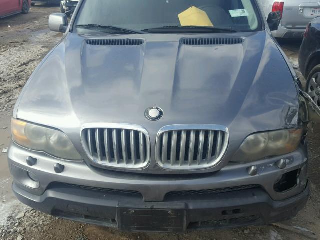 5UXFA13544LU43209 - 2004 BMW X5 3.0I SILVER photo 7