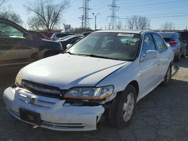 1HGCG16542A067460 - 2002 HONDA ACCORD EX WHITE photo 2