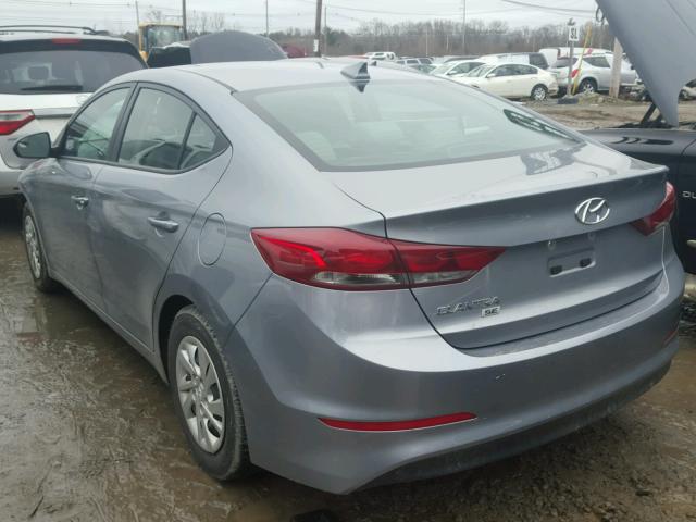 5NPD74LF7HH102401 - 2017 HYUNDAI ELANTRA SE GRAY photo 3