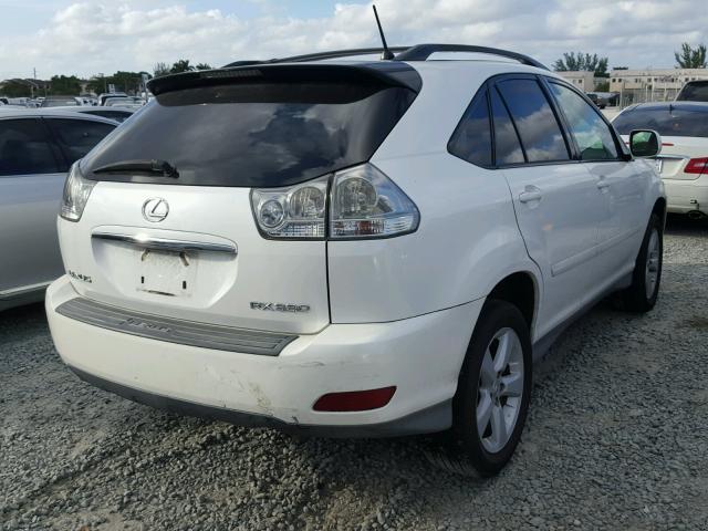 2T2GA31U56C044410 - 2006 LEXUS RX 330 WHITE photo 4