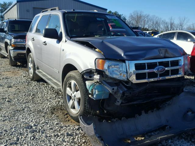 1FMCU03138KC69014 - 2008 FORD ESCAPE XLT GRAY photo 1