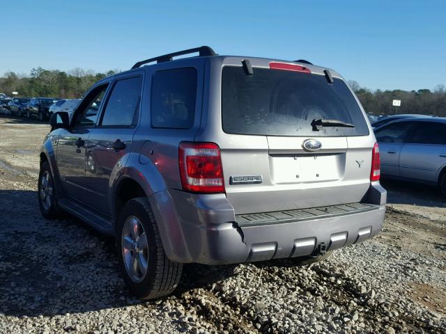 1FMCU03138KC69014 - 2008 FORD ESCAPE XLT GRAY photo 3