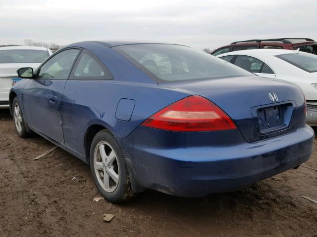 1HGCM72745A007167 - 2005 HONDA ACCORD EX BLUE photo 3