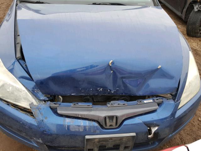 1HGCM72745A007167 - 2005 HONDA ACCORD EX BLUE photo 7