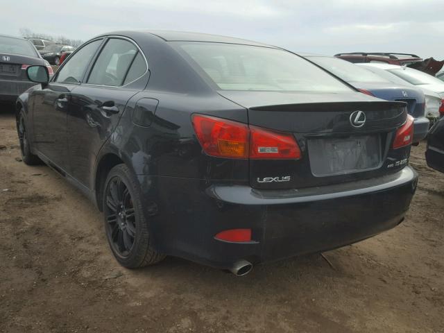 JTHCK262165006685 - 2006 LEXUS IS 250 BLACK photo 3