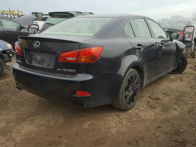 JTHCK262165006685 - 2006 LEXUS IS 250 BLACK photo 4