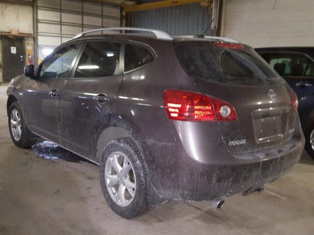 JN8AS58V48W101129 - 2008 NISSAN ROGUE S GRAY photo 3