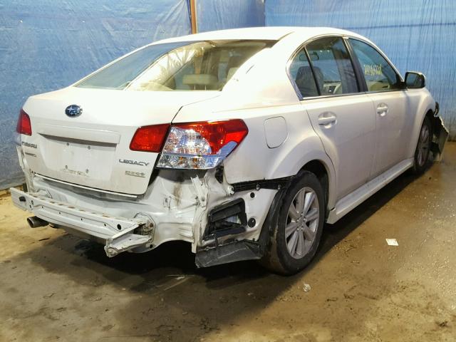 4S3BMBC63C3024241 - 2012 SUBARU LEGACY 2.5 WHITE photo 4