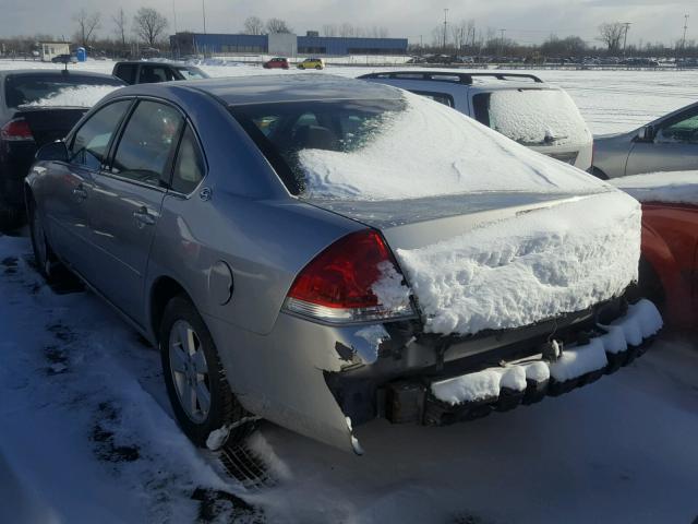 2G1WT55N179336493 - 2007 CHEVROLET IMPALA LT SILVER photo 3