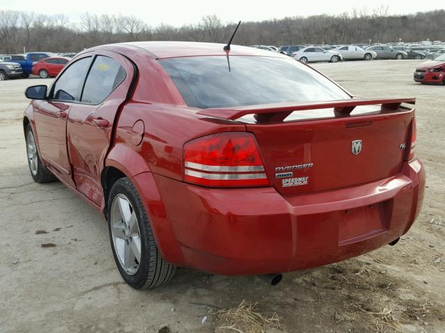 1B3LD76M28N692413 - 2008 DODGE AVENGER R/ RED photo 3