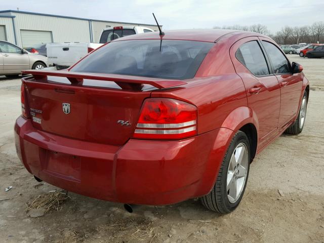 1B3LD76M28N692413 - 2008 DODGE AVENGER R/ RED photo 4