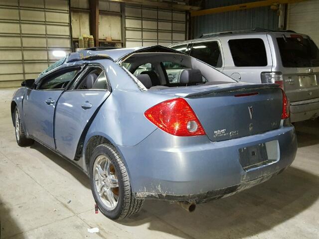 1G2ZG57N884179818 - 2008 PONTIAC G6 BASE BLUE photo 3