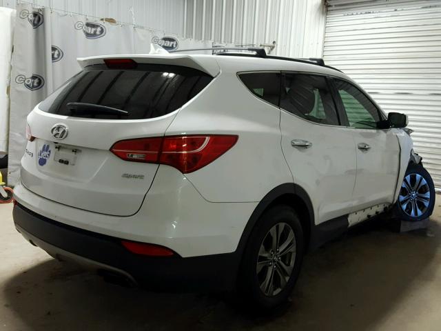 5XYZU3LB2EG157024 - 2014 HYUNDAI SANTA FE S WHITE photo 4