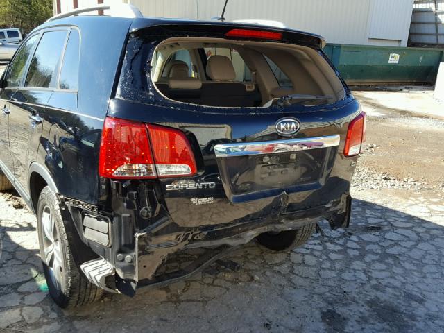 5XYKU3A66DG319906 - 2013 KIA SORENTO EX BLACK photo 9