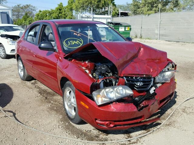 KMHDN46D65U970452 - 2005 HYUNDAI ELANTRA GL RED photo 1