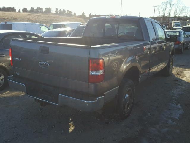 1FTPX14505NA65771 - 2005 FORD F150 GRAY photo 4