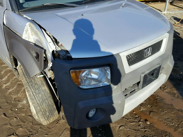 5J6YH27573L041702 - 2003 HONDA ELEMENT EX GRAY photo 9