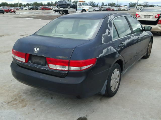 1HGCM56353A021541 - 2003 HONDA ACCORD LX BLACK photo 4